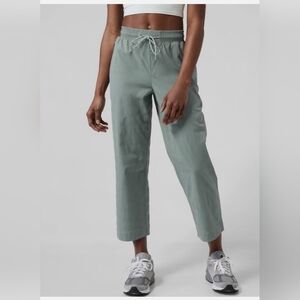 Athleta Blue Cropped Pants, Women's 10